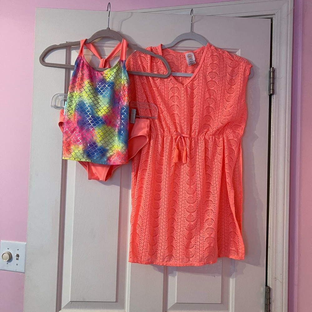 Girls Wonder Nation Tankini and Cover Up
